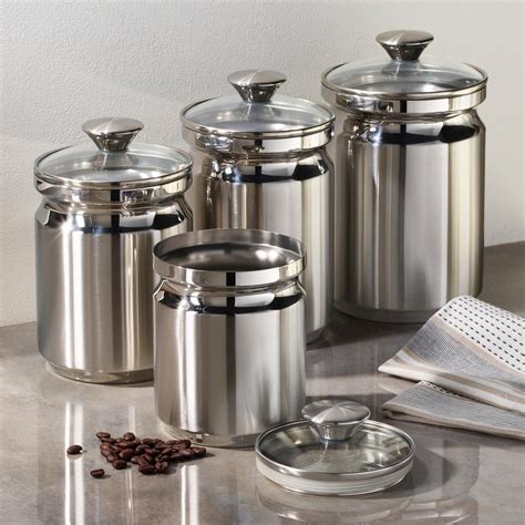 stainless steel outdoor kitchen canisters